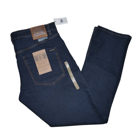 Volcom Vorta Slim Straight Men's Jeans Men's Size 36x32 Stretch Denim Skater - Picture 12 of 12